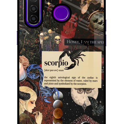 Scorpio Zodiac Realme 5 Pro Glass Case