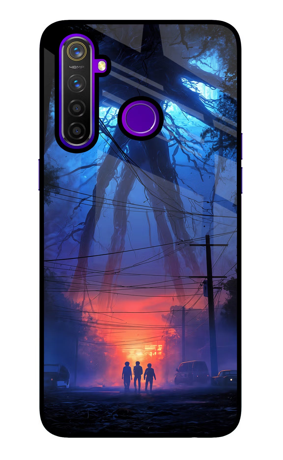 Ordinary Things Shadow Realme 5 Pro Glass Case Back Cover by Casekaro