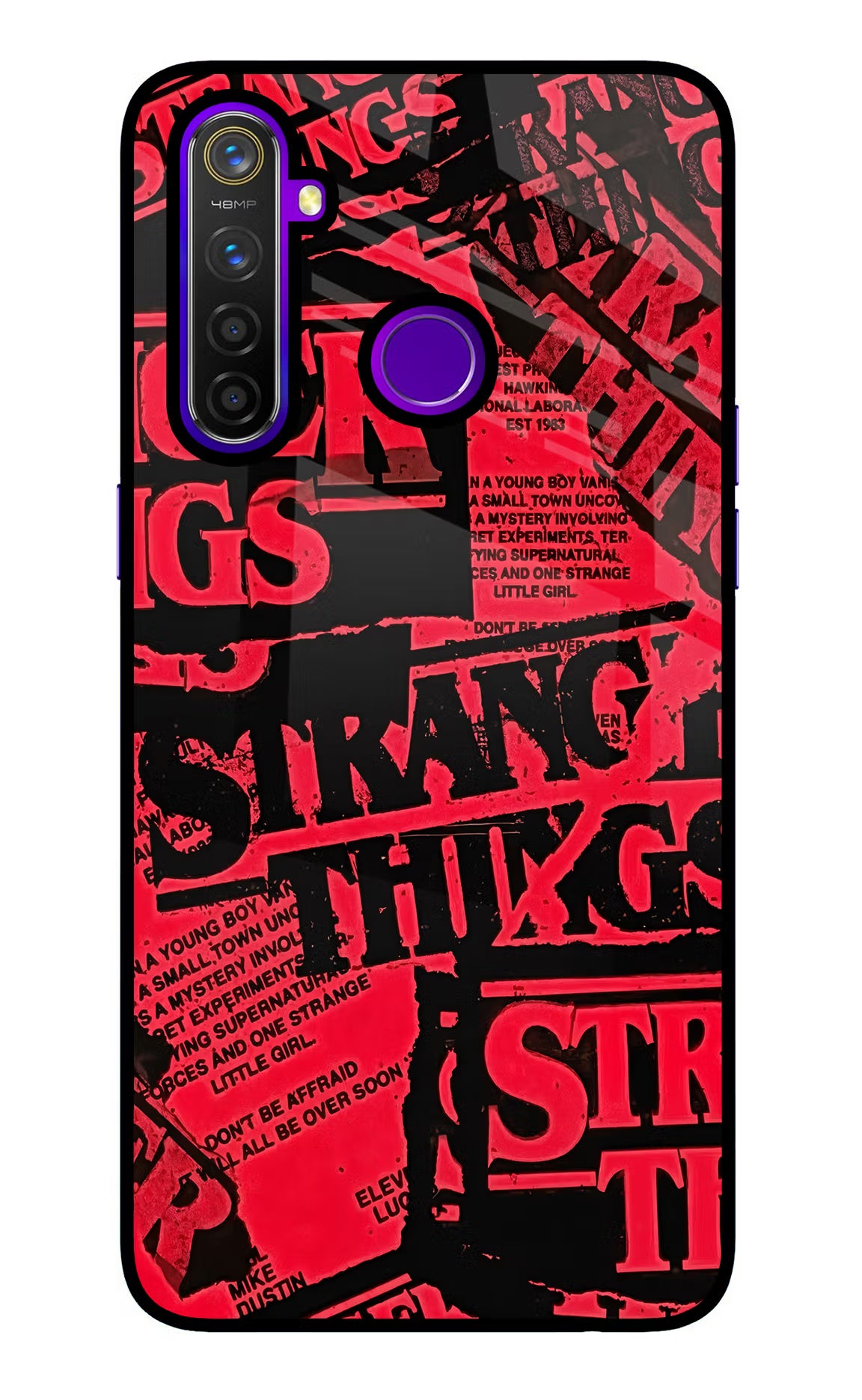 Ordinary Things Realme 5 Pro Glass Case Back Cover by Casekaro