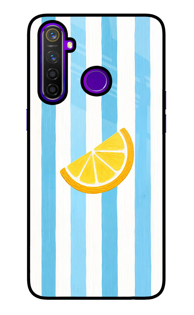 Summer Lemon Realme 5 Pro Glass Case