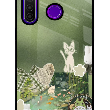 Aesthetic anime Realme 5 Pro Glass Case
