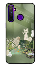 Aesthetic anime Realme 5 Pro Glass Case