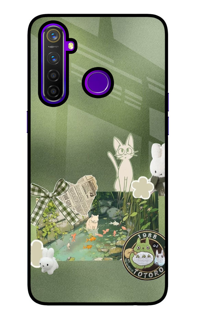 Aesthetic anime Realme 5 Pro Glass Case