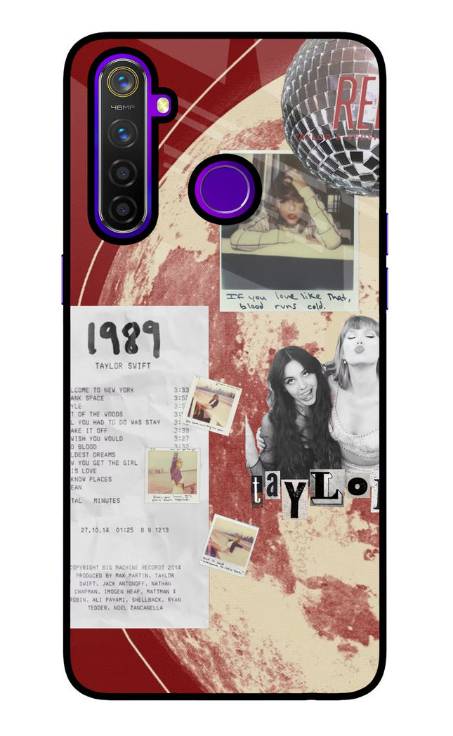 Taylor Swift Realme 5 Pro Glass Case