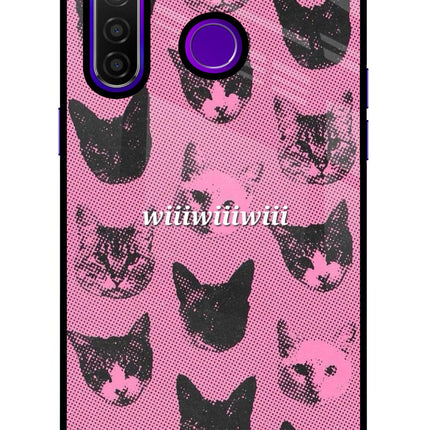 Pink Cats Realme 5 Pro Glass Case
