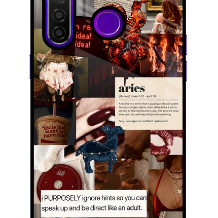 Zodiac Aries Realme 5 Pro Glass Case