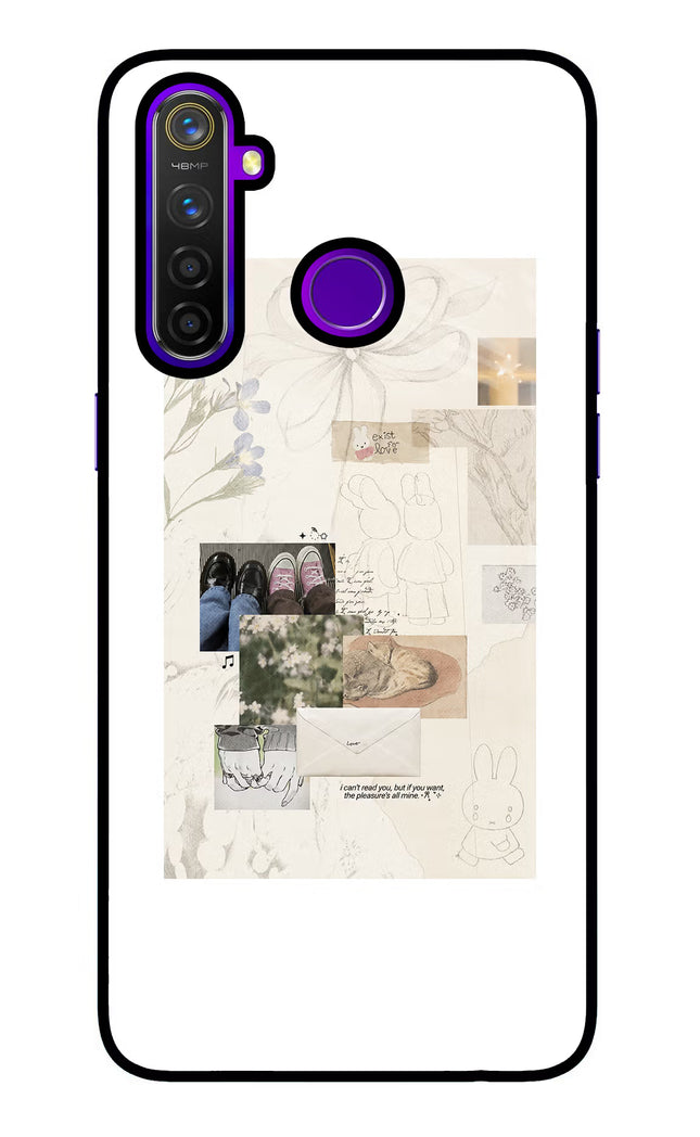 Soft Aesthetic Realme 5 Pro Glass Case