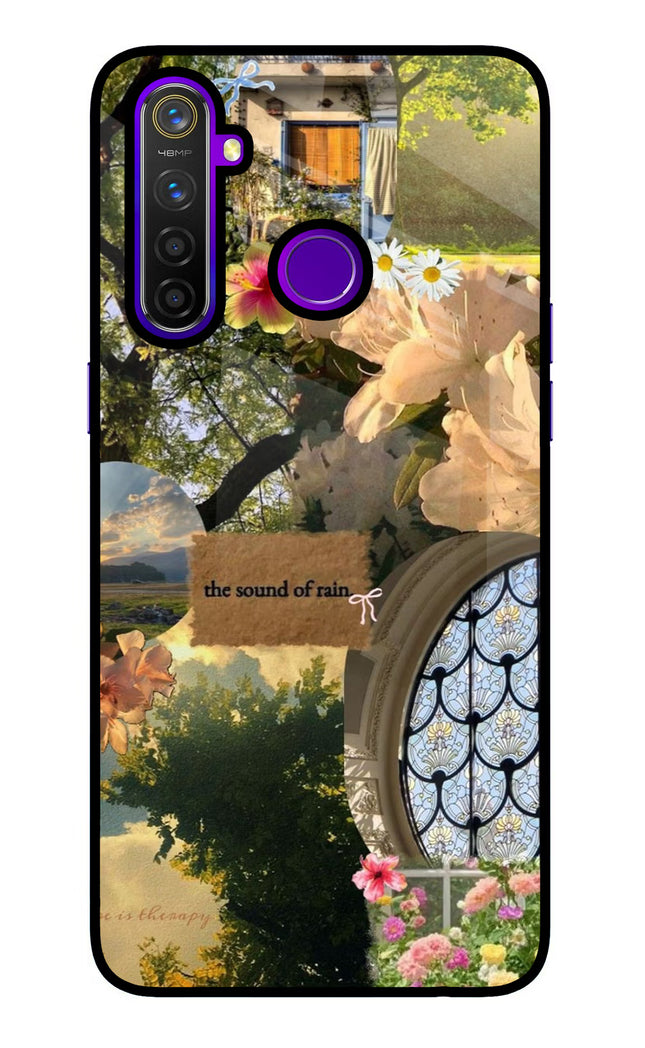 Rain Realme 5 Pro Glass Case