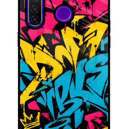 Graffiti Vibe Realme 5 Pro Glass Case