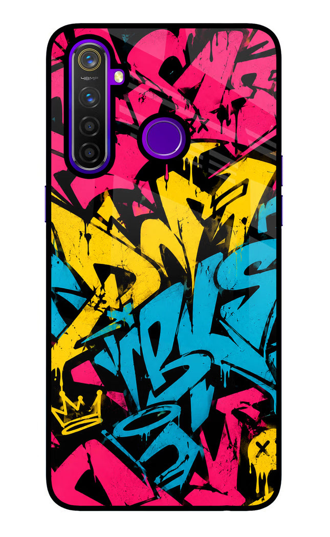 Graffiti Vibe Realme 5 Pro Glass Case