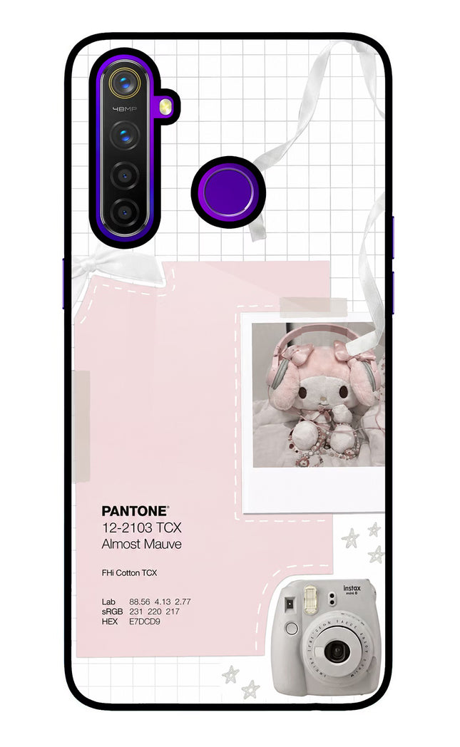 Pantone Asthetic Realme 5 Pro Glass Case