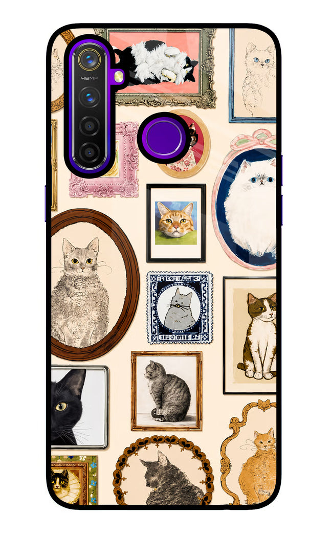 Mirror Cats Realme 5 Pro Glass Case
