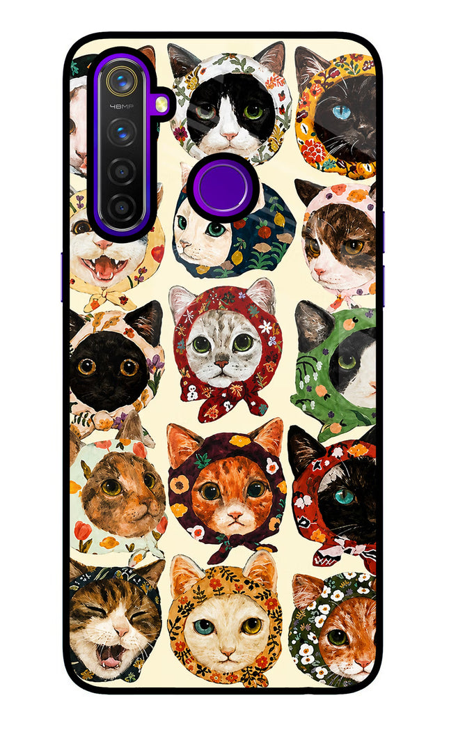 Cool Cat Realme 5 Pro Glass Case