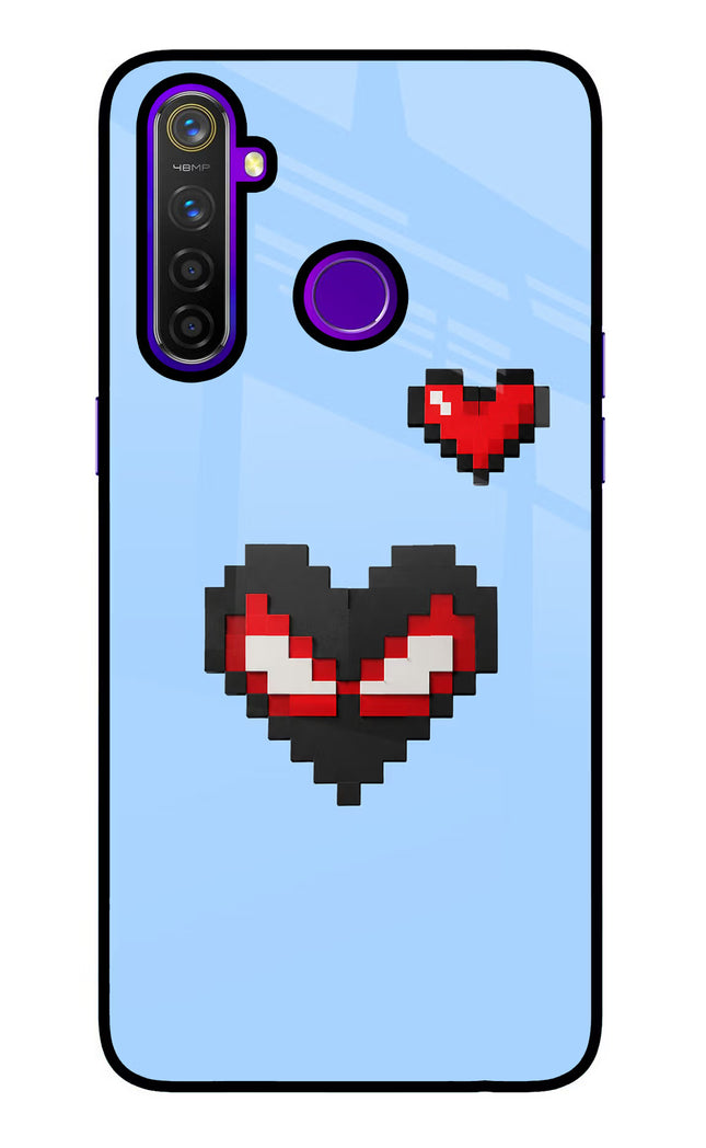 Peter Heart Realme 5 Pro Glass Case