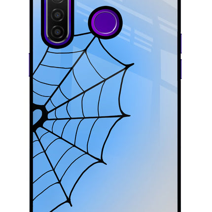 Blue Web Realme 5 Pro Glass Case