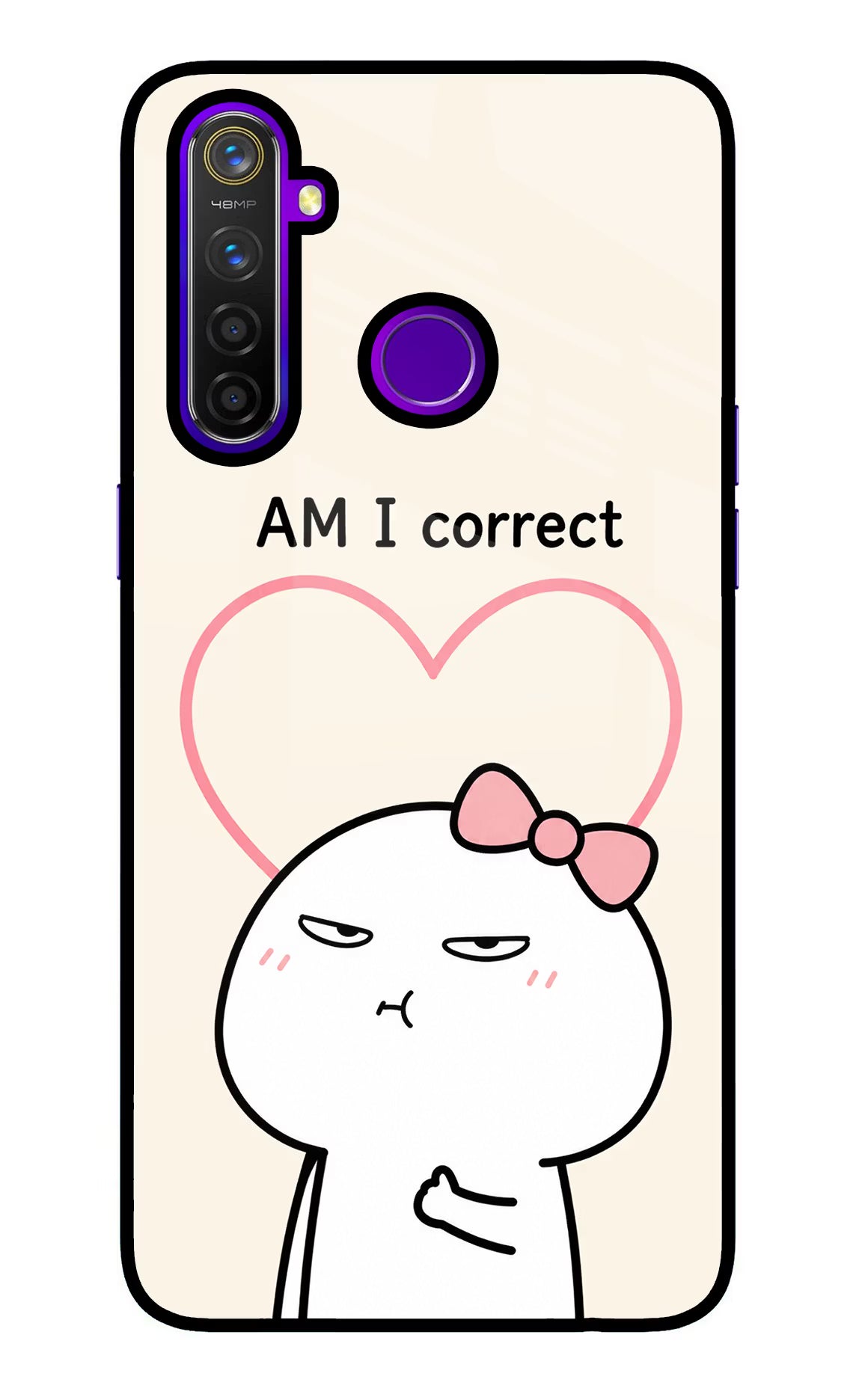 Always Right Realme 5 Pro Glass Case