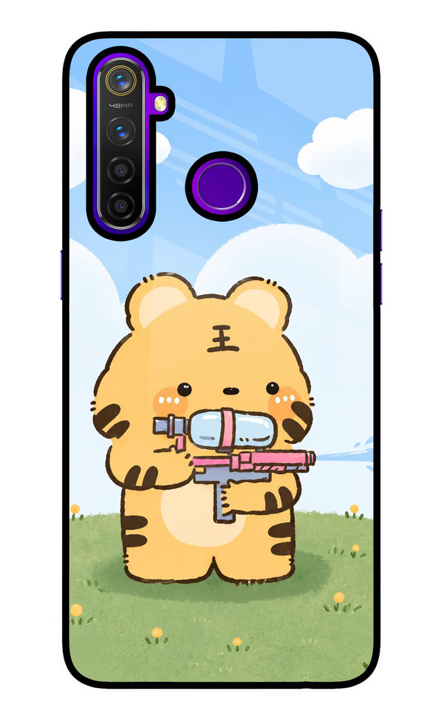 Tiger Treat Realme 5 Pro Glass Case