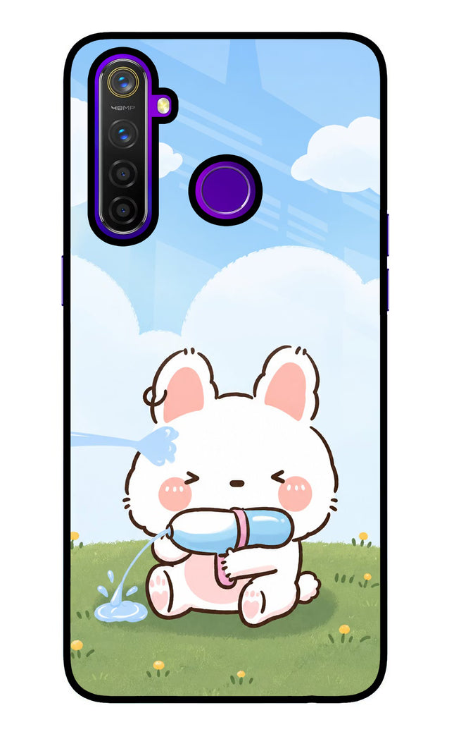 Bunny Treat Realme 5 Pro Glass Case
