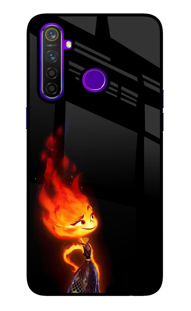 Ember Flame Realme 5 Pro Glass Case
