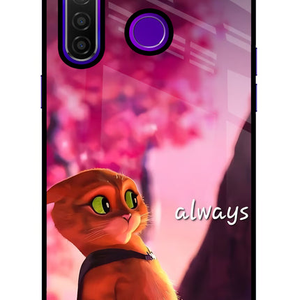 Always Cat Realme 5 Pro Glass Case