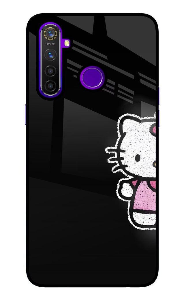 Kitty Charm Realme 5 Pro Glass Case