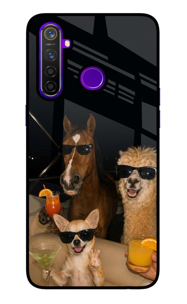 Party Squad Realme 5 Pro Glass Case