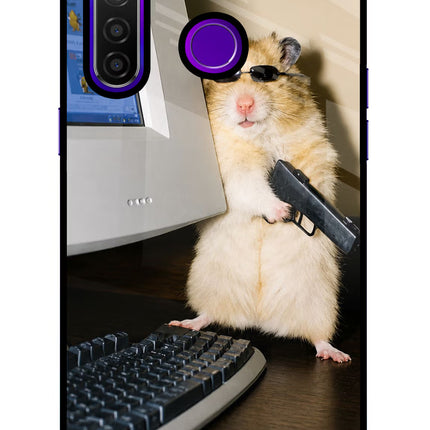 Hacker Hamster Realme 5 Pro Glass Case