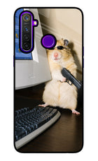 Hacker Hamster Realme 5 Pro Glass Case