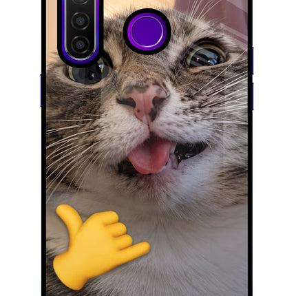 Silly Cat Call Realme 5 Pro Glass Case