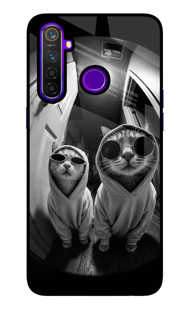 Hood Cats Realme 5 Pro Glass Case