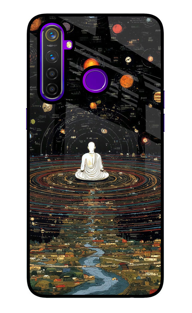 Space Monk Realme 5 Pro Glass Case