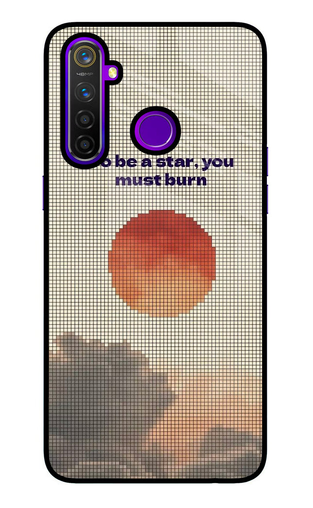 Pixel Sun Realme 5 Pro Glass Case