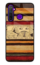 Vinyl Stripes Realme 5 Pro Glass Case