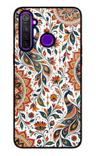 White Mayura Realme 5 Pro Glass Case
