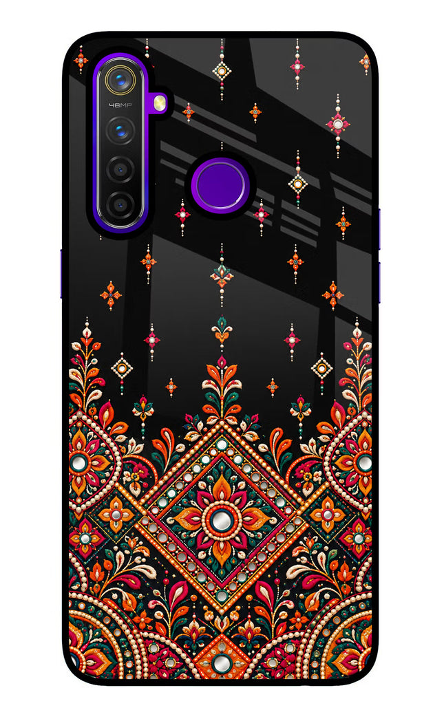 Noir Mehfil Realme 5 Pro Glass Case