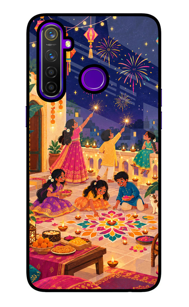 Diwali Night Realme 5 Pro Glass Case