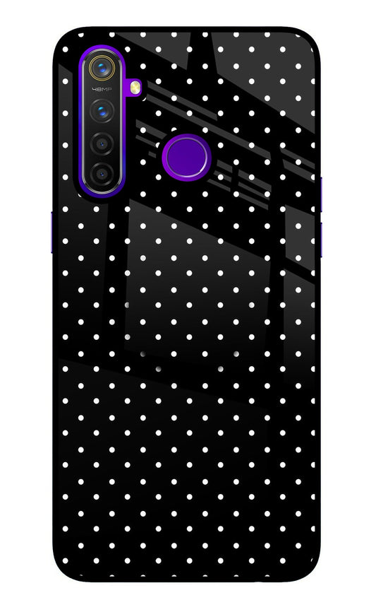White Dots Realme 5 Pro Glass Case