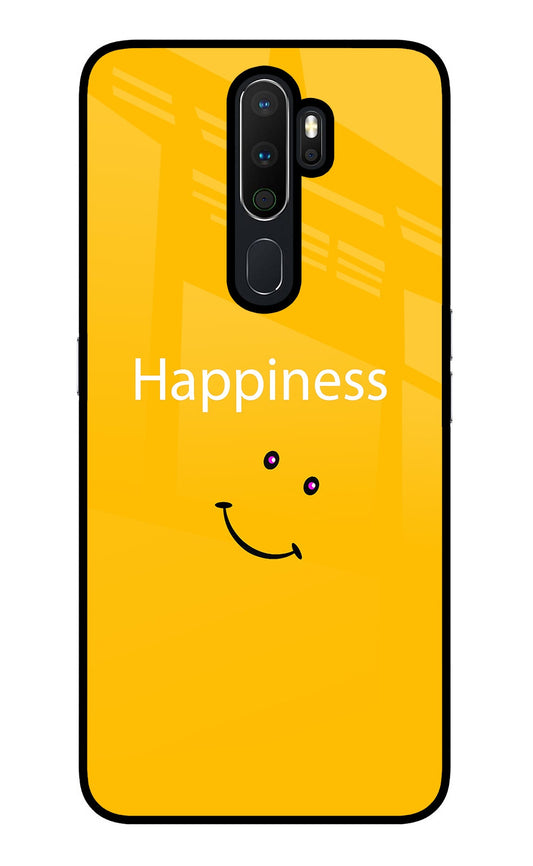 Happiness With Smiley Oppo A5 2020/A9 2020 Glass Case