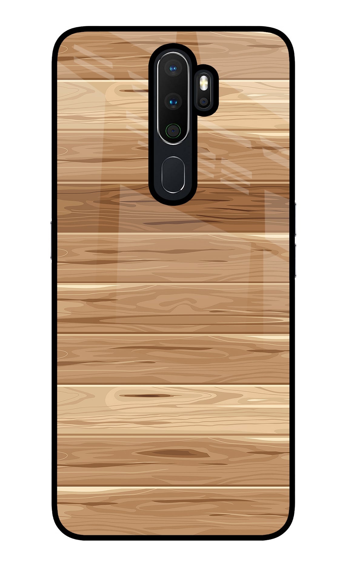 Wooden Vector Oppo A5 2020/A9 2020 Back Cover