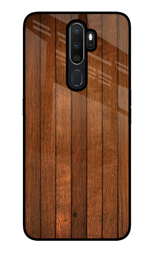 Wooden Artwork Bands Oppo A5 2020/A9 2020 Glass Case