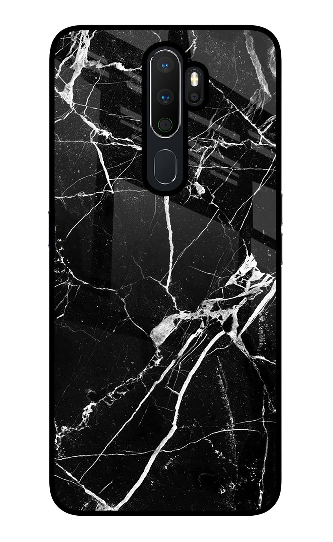 Black Marble Pattern Oppo A5 2020/A9 2020 Back Cover