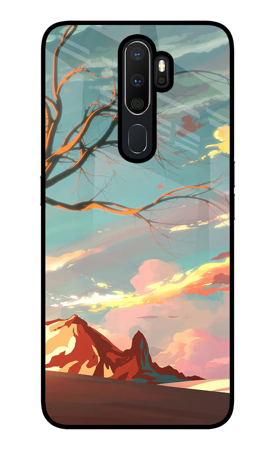 Scenery Oppo A5 2020/A9 2020 Back Cover, Glass case