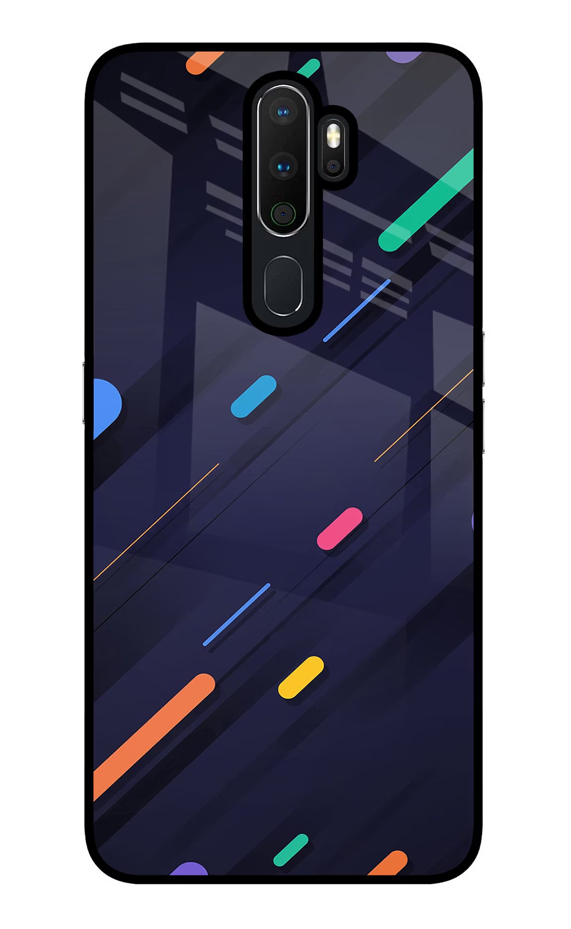 Abstract Design Oppo A5 2020/A9 2020 Glass Case Back Cover by Casekaro