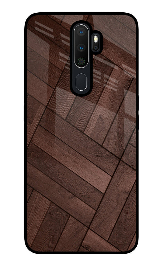 Wooden Texture Design Oppo A5 2020/A9 2020 Glass Case