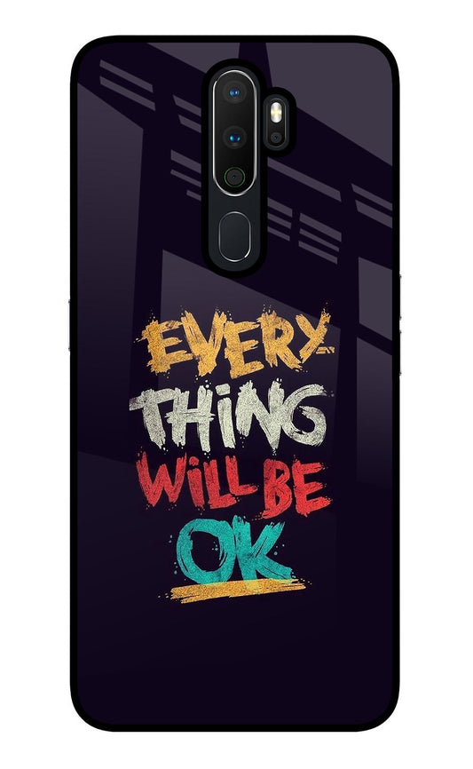 Everything Will Be Ok Oppo A5 2020/A9 2020 Glass Case