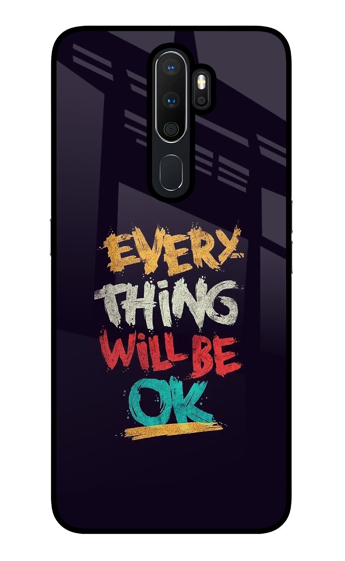 Everything Will Be Ok Oppo A5 2020/A9 2020 Glass Case