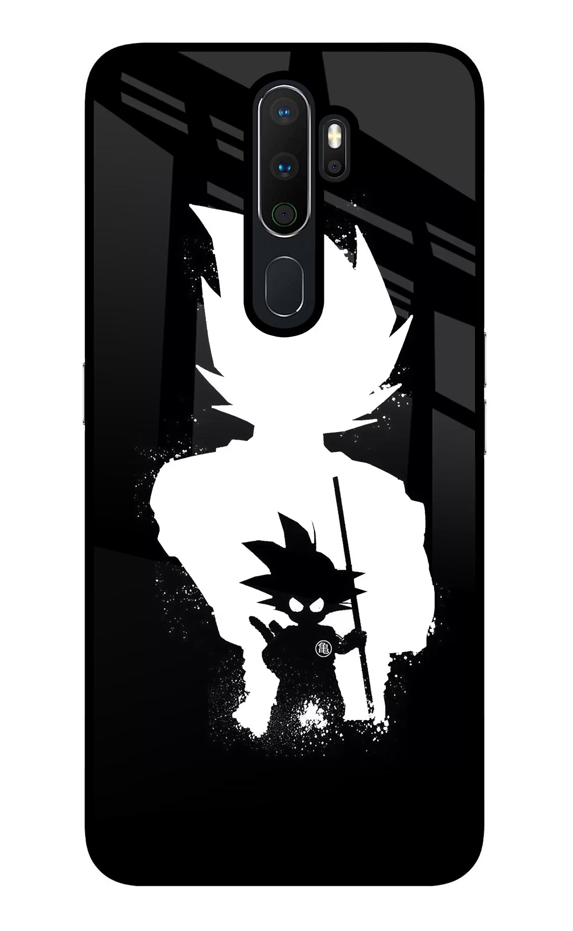 Goku Shadow Oppo A5 2020/A9 2020 Glass Case Back Cover by Casekaro