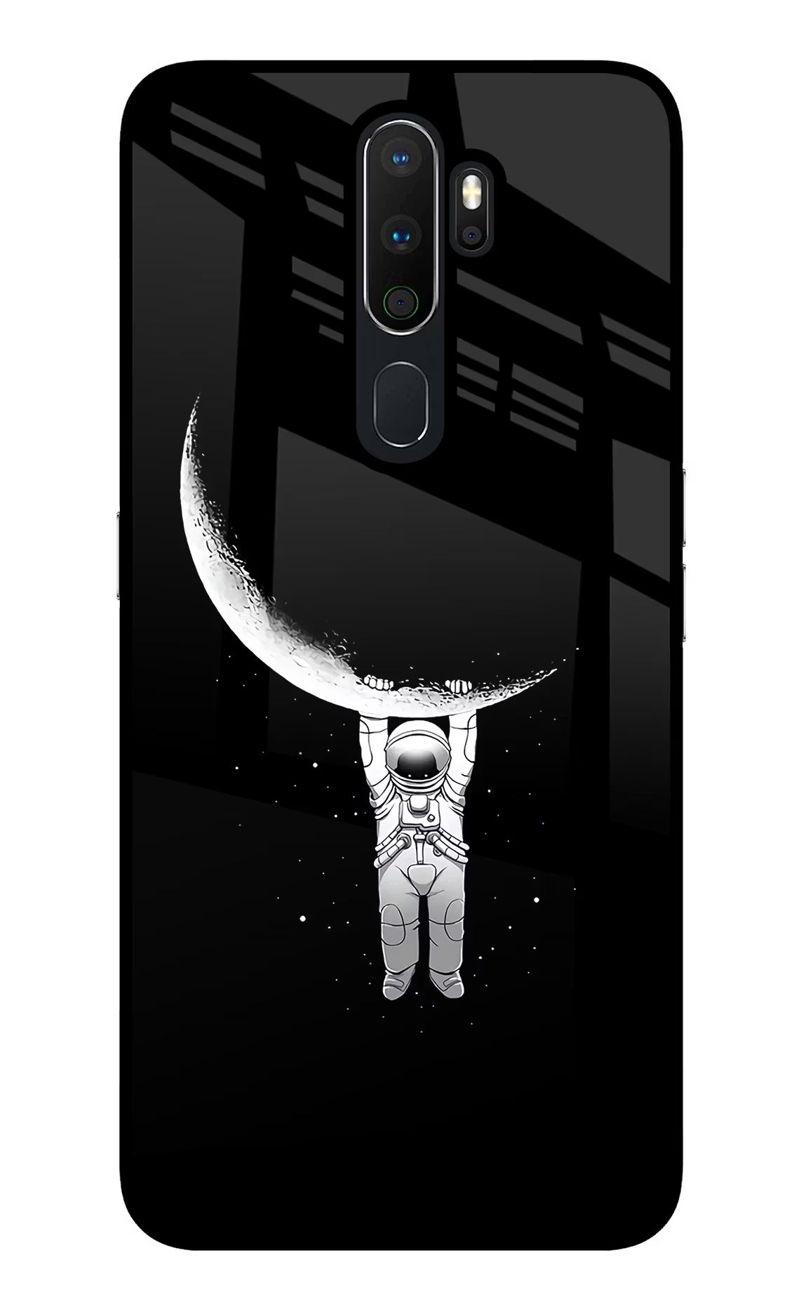 Moon Space Oppo A5 2020/A9 2020 Glass Case Back Cover by Casekaro