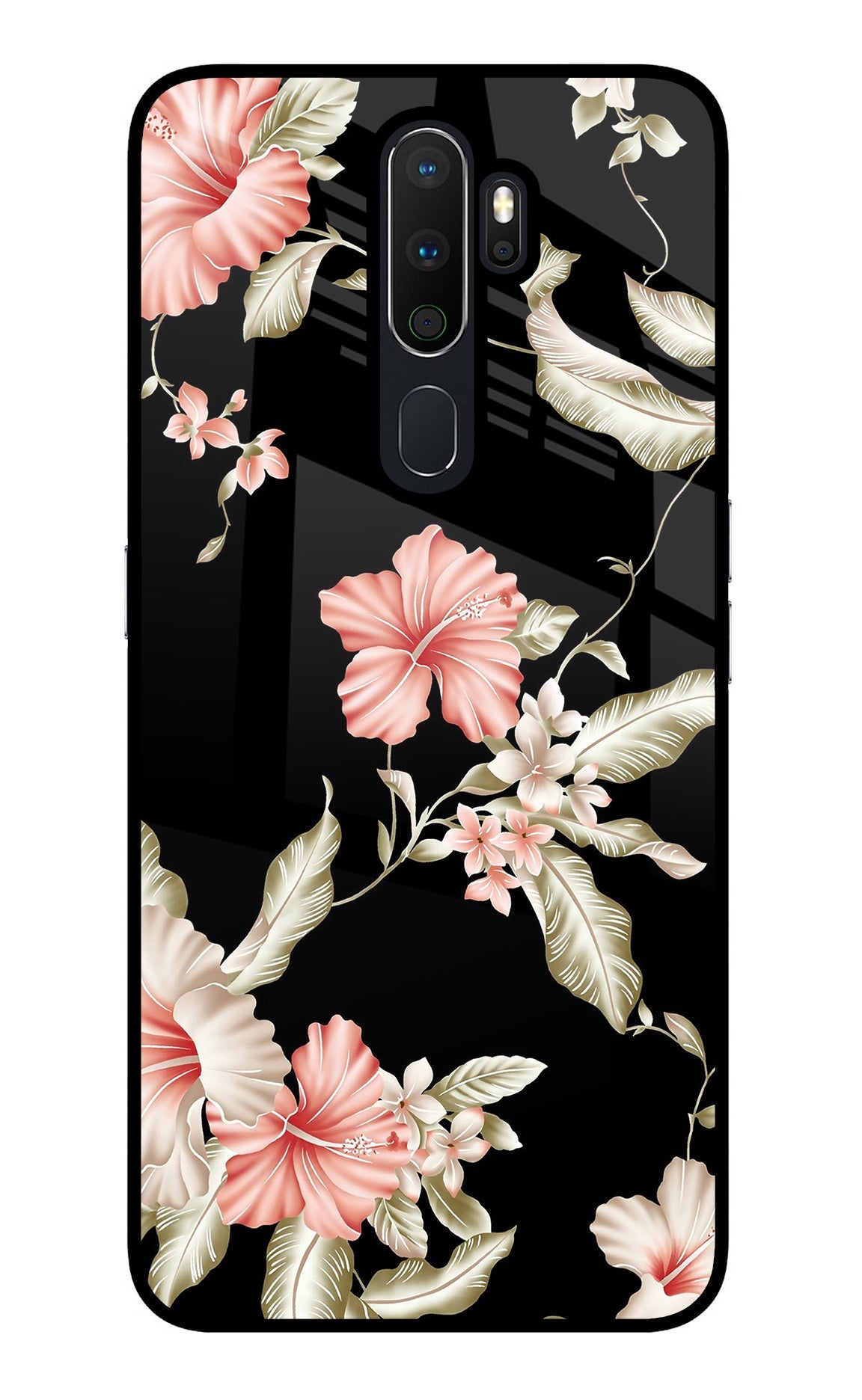 Flowers Oppo A5 2020/A9 2020 Glass Case