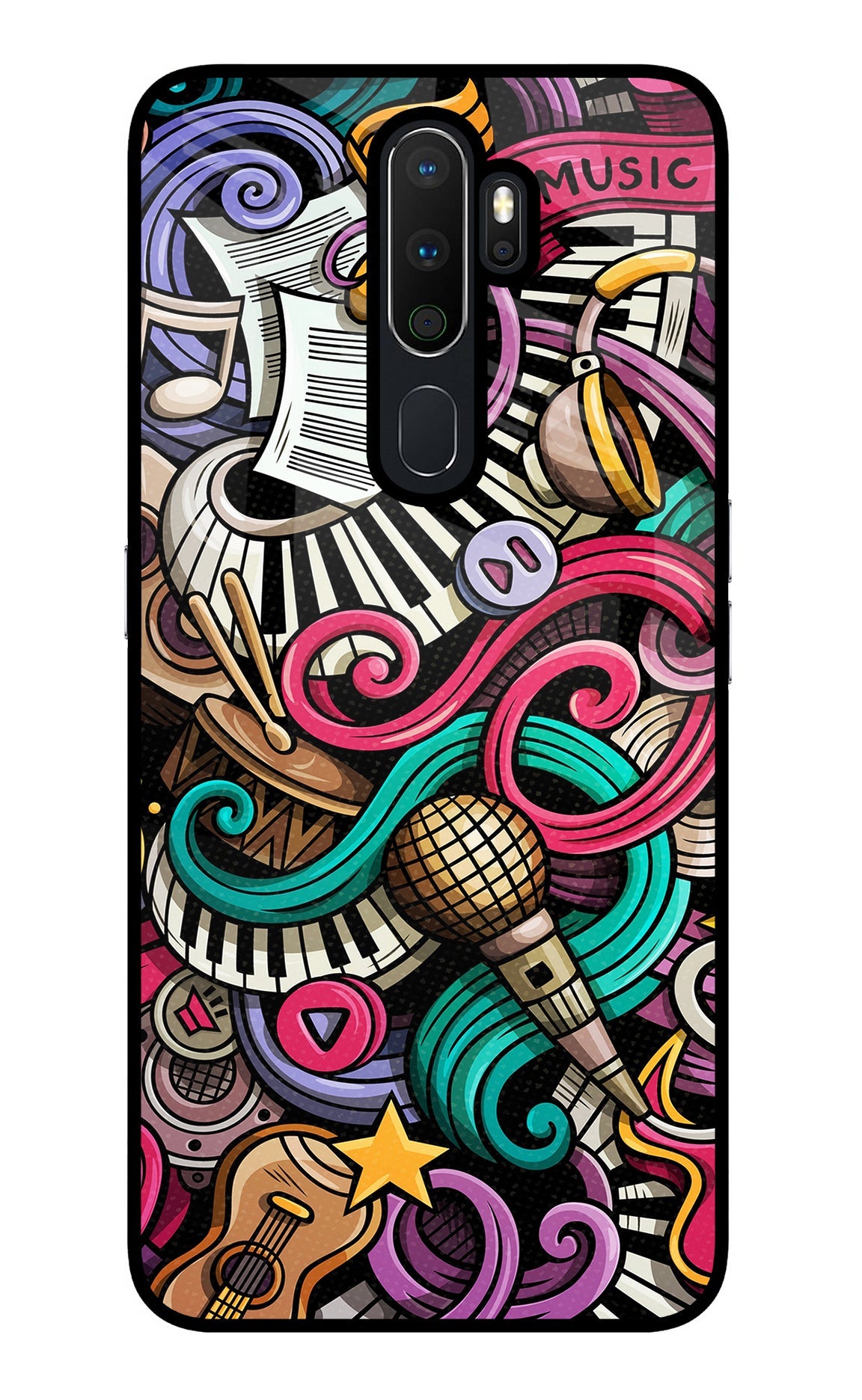 Music Abstract Oppo A5 2020/A9 2020 Back Cover